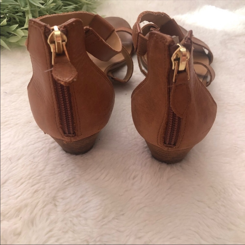 Franco Sarto Brown Wedge Sandals - Picture 8 of 8